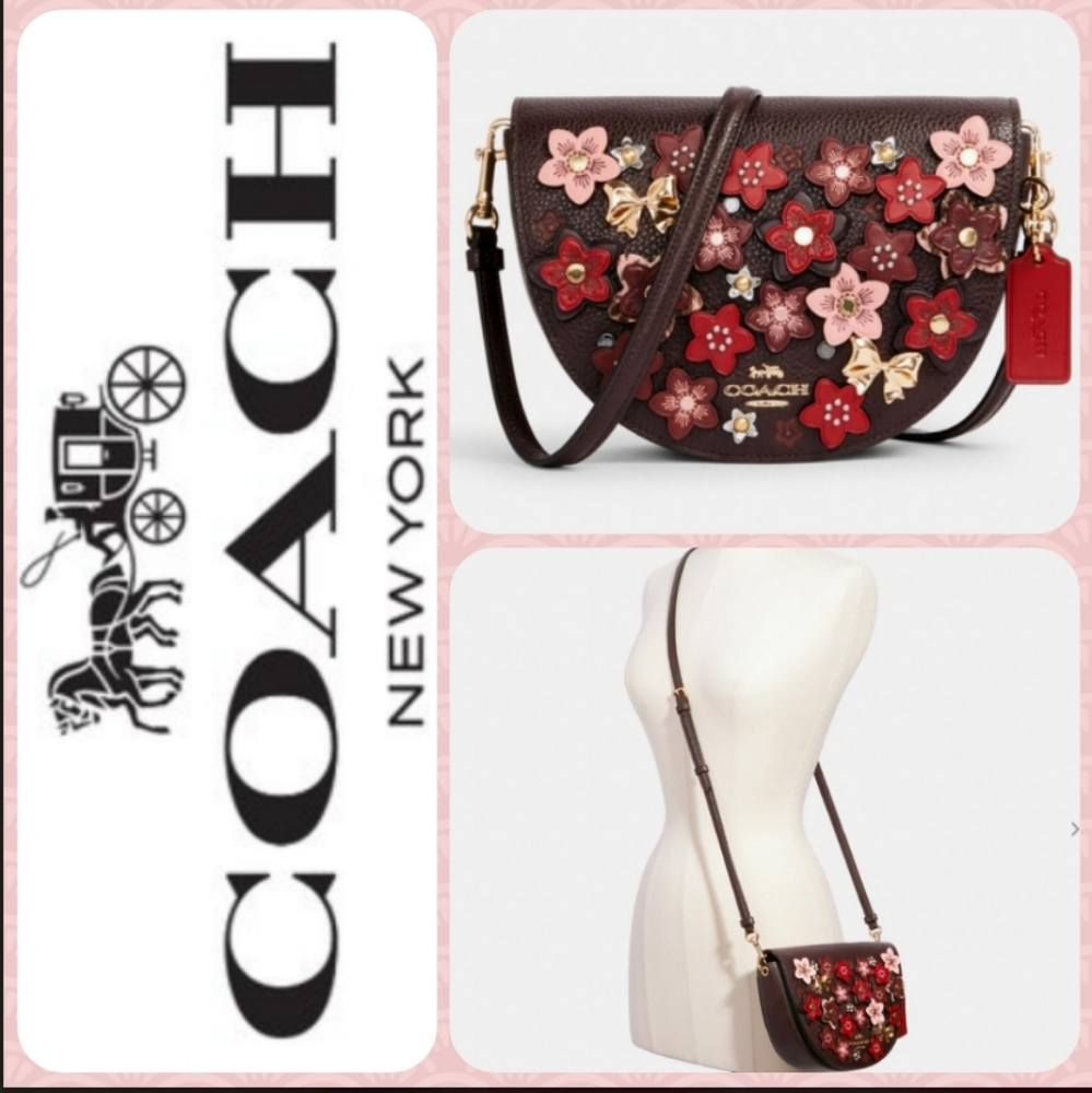 ❤️HP🎉New Coach Crossbody With Daisy Applique